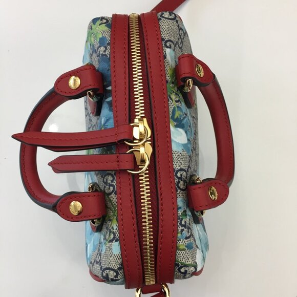GUCCI-Mini GG Supreme Blooms Print Bag Crossbody NWT 100% Authentic - Picture 7 of 16